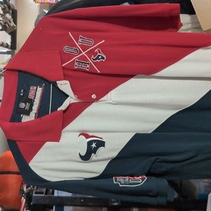Garage Sale!! Vintage Houston Texans NFL team apparel polo shirt 2002 XXL